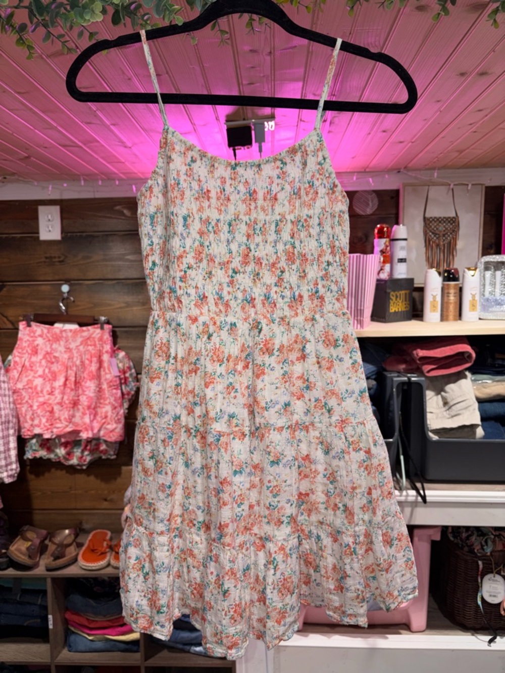 Coastal cowgirl cotton Floral Dress with pockets